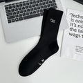 Men's Socks New Embroidery Fashion Solid Color