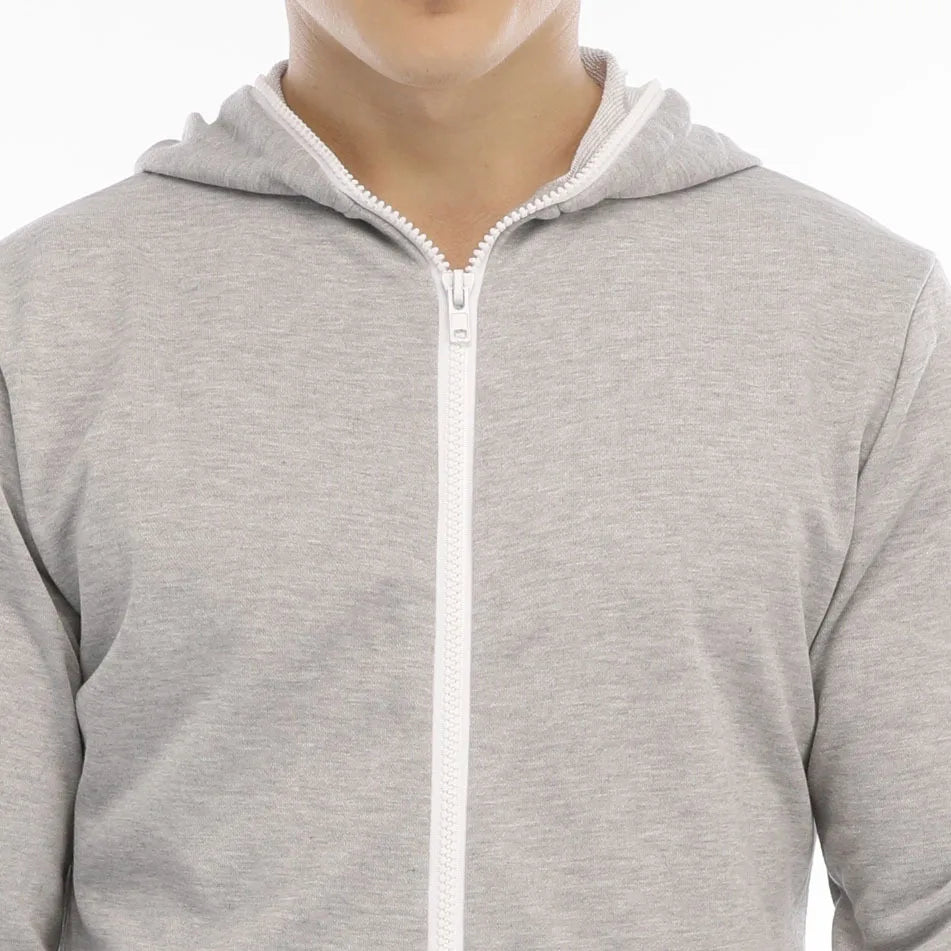 Men's Solid Color One-piece Sweater Loose Hooded Home Wear Pajama's