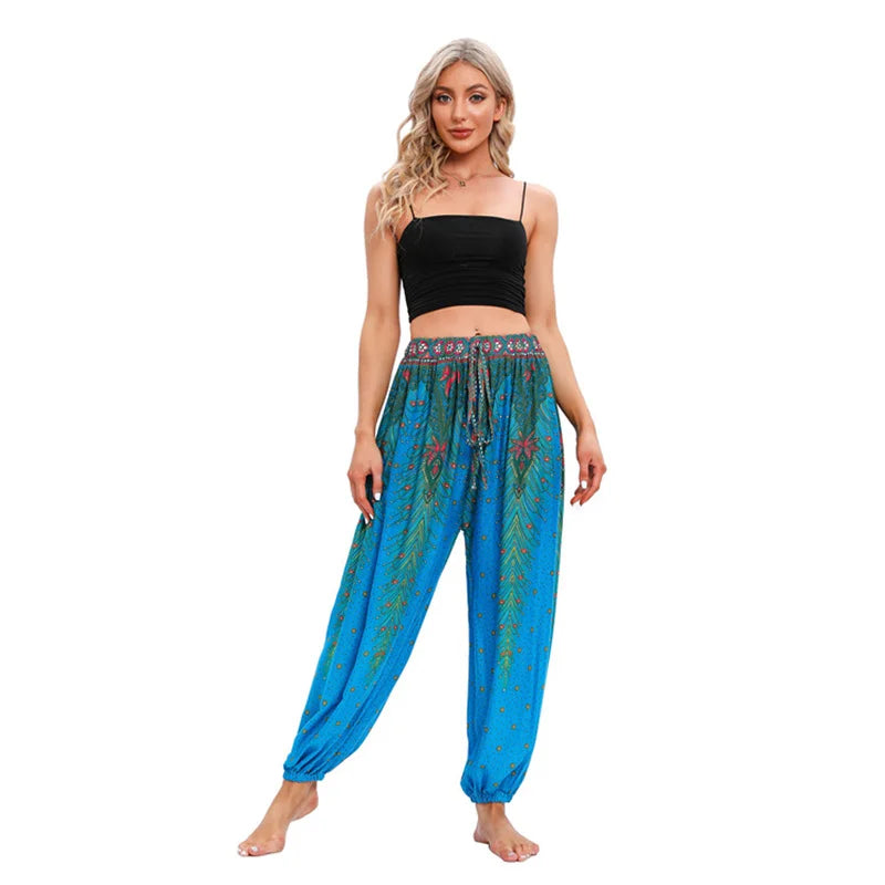 Boho Yoga Pants Women Hippie Harem