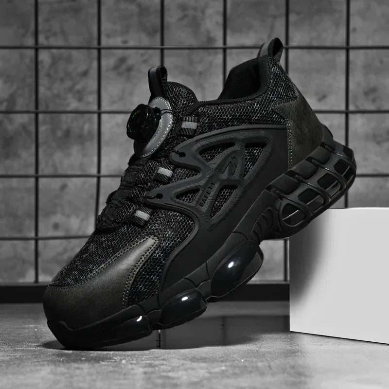 Men's Casual Sneakers Comfortable, Fashionable, Breathable And Safe Work Shoes