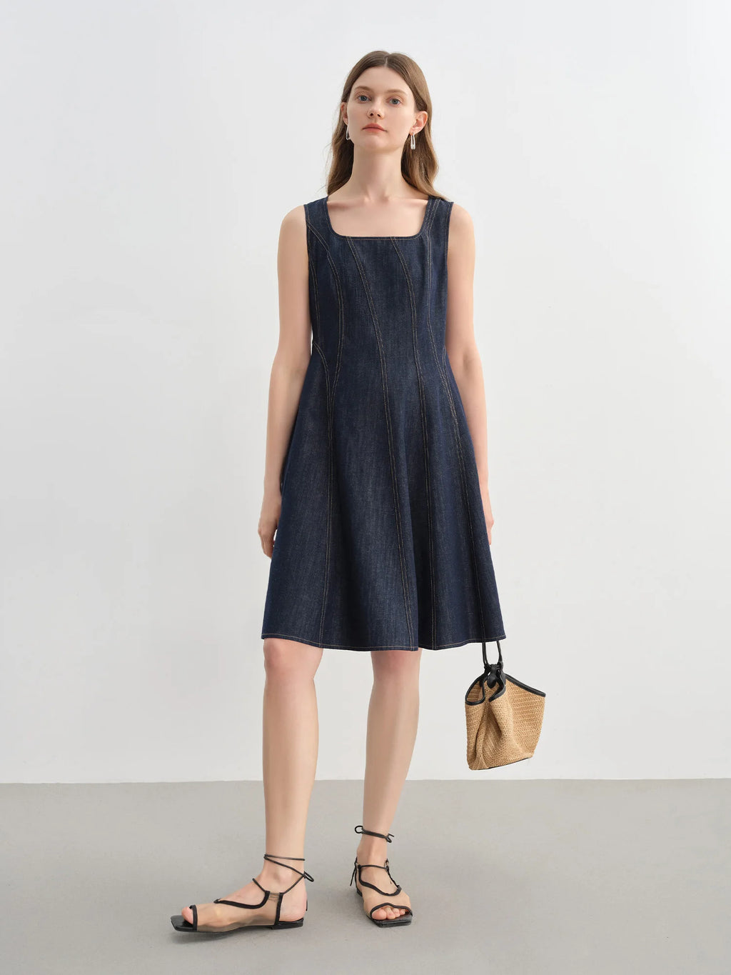Plus Size Denim Dress Women