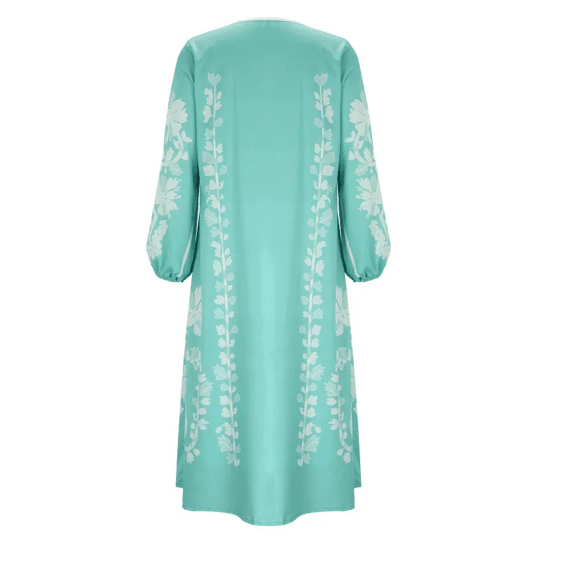 Boho Elegant Print Long Dress For Women