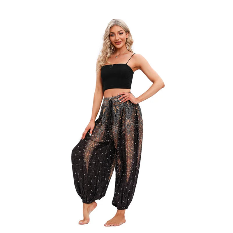 Boho Yoga Pants Women Hippie Harem