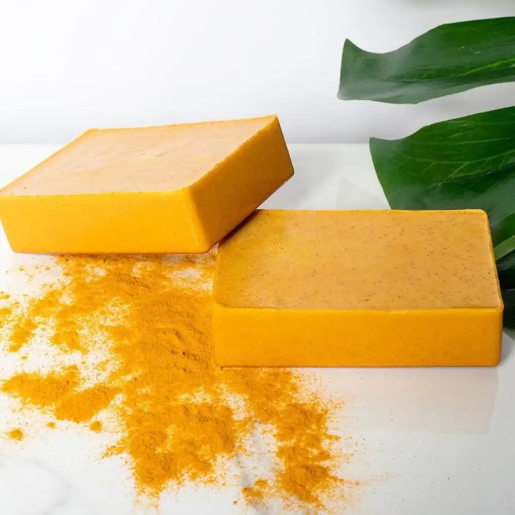 100g Turmeric Hand Made Soap, Lemon Kojic Acid Soap, Shower and Facial Soap