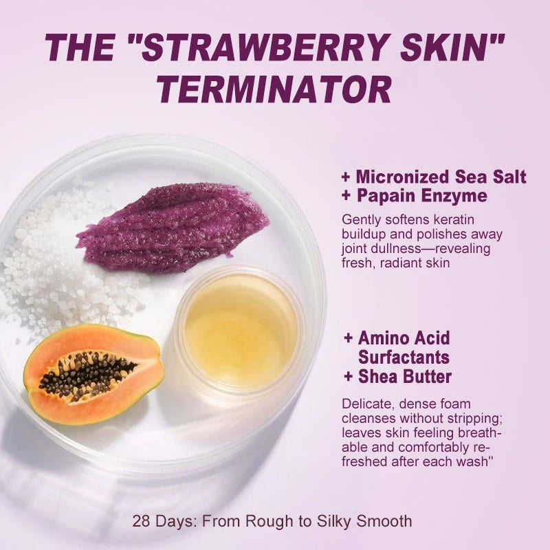 500g Lavender Body Scrub Shea Butter Exfoliating Deep Cleansing