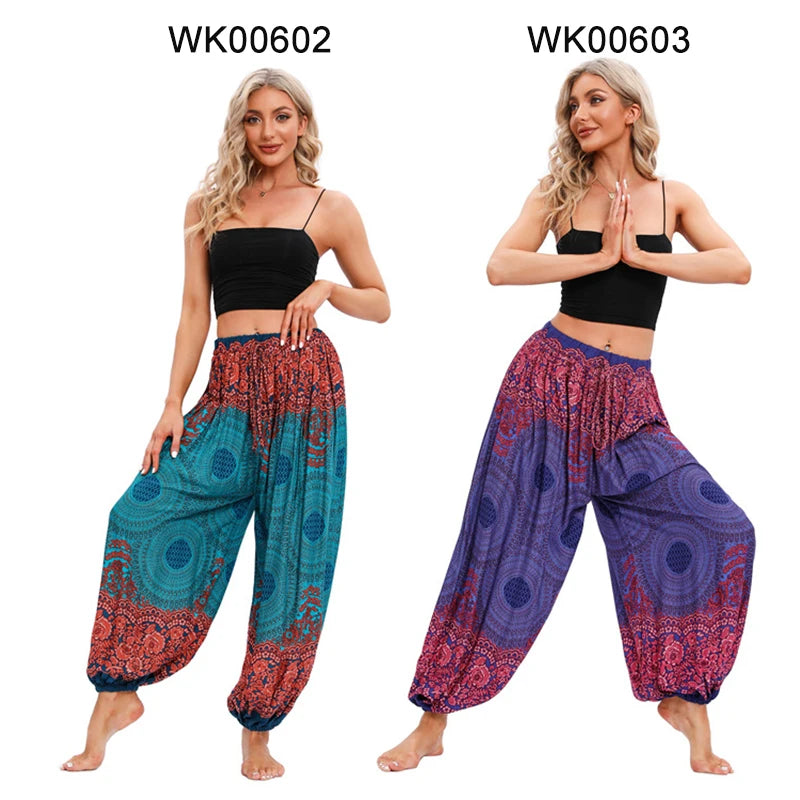 Boho Yoga Pants Women Hippie Harem