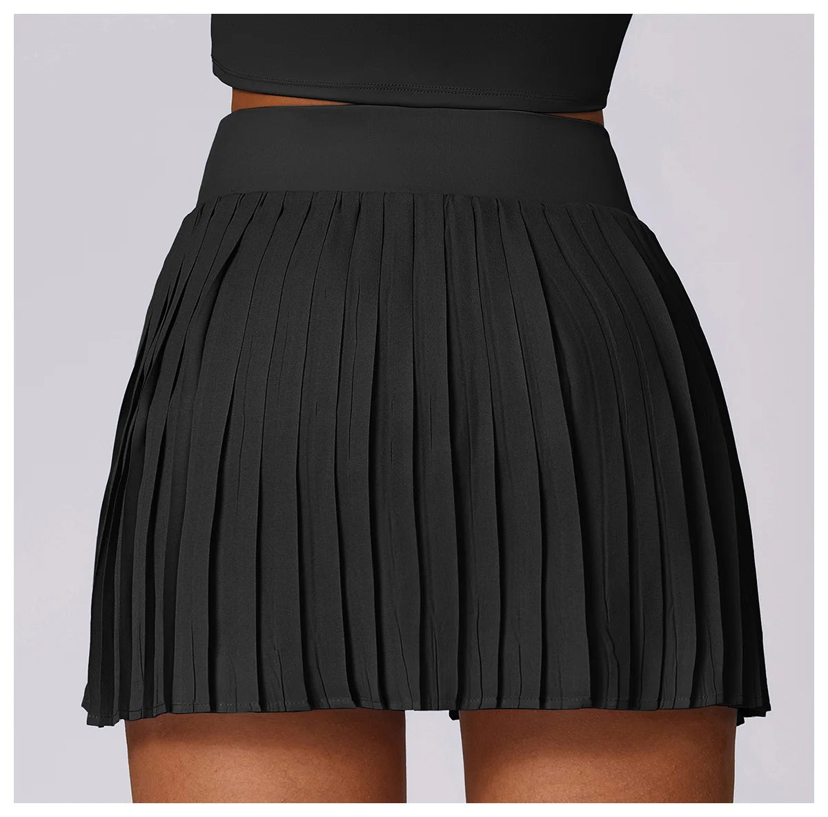Women Dance Gym Workout Fitness Solid Sports Skirts