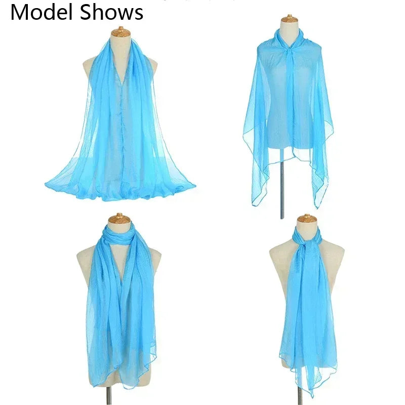 Oversize Chiffon Women Summer Shawl Sleeves