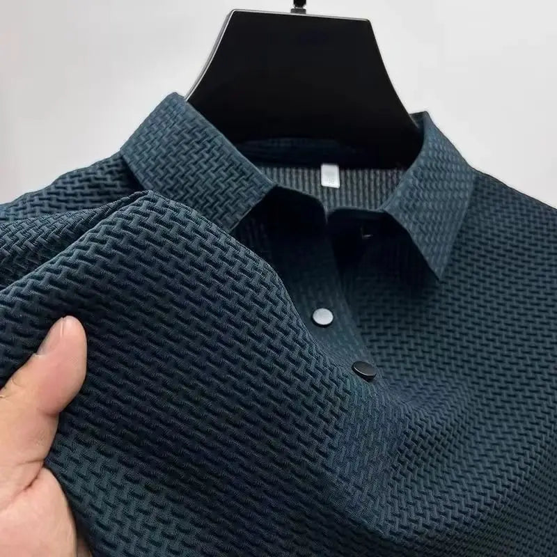 Men's Business Polos Casual Short Sleeve