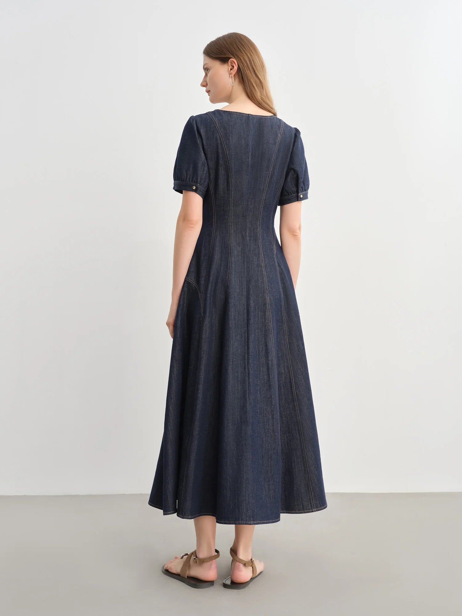 Plus Size Denim Dress Women