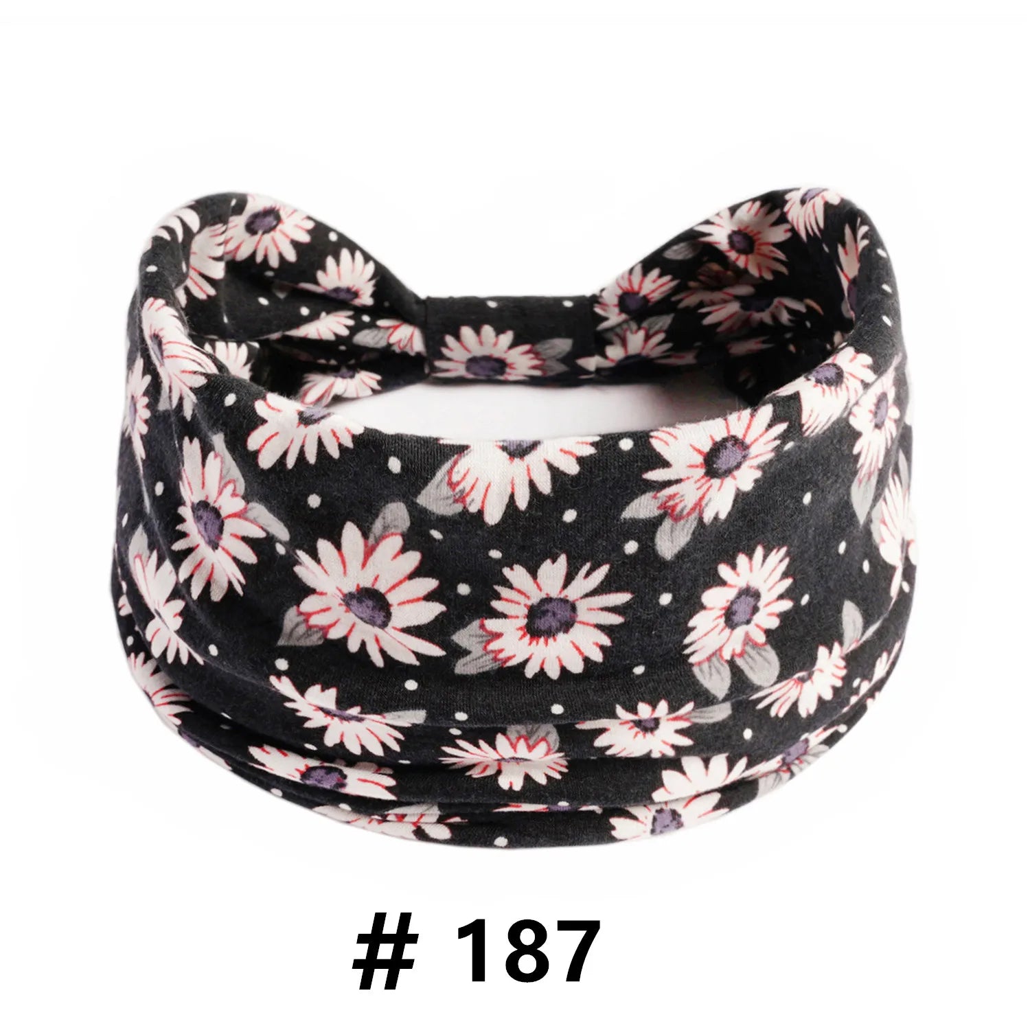 Boho Headbands for Women Cotton Wide Head Bands Stretch