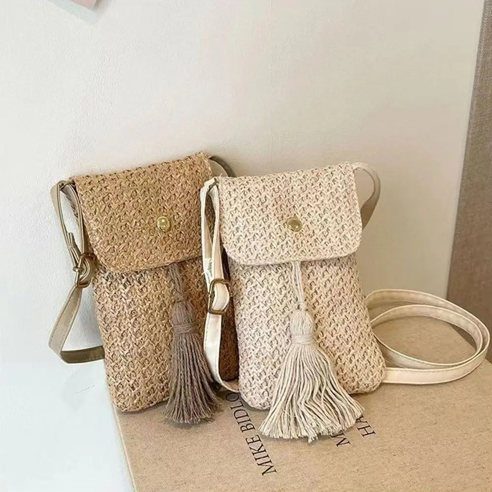 Fashionable Braided Women Straw Beach Bag
