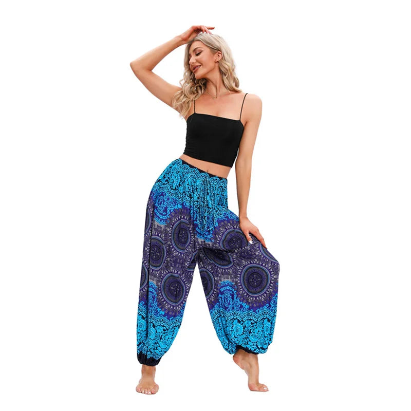 Boho Yoga Pants Women Hippie Harem
