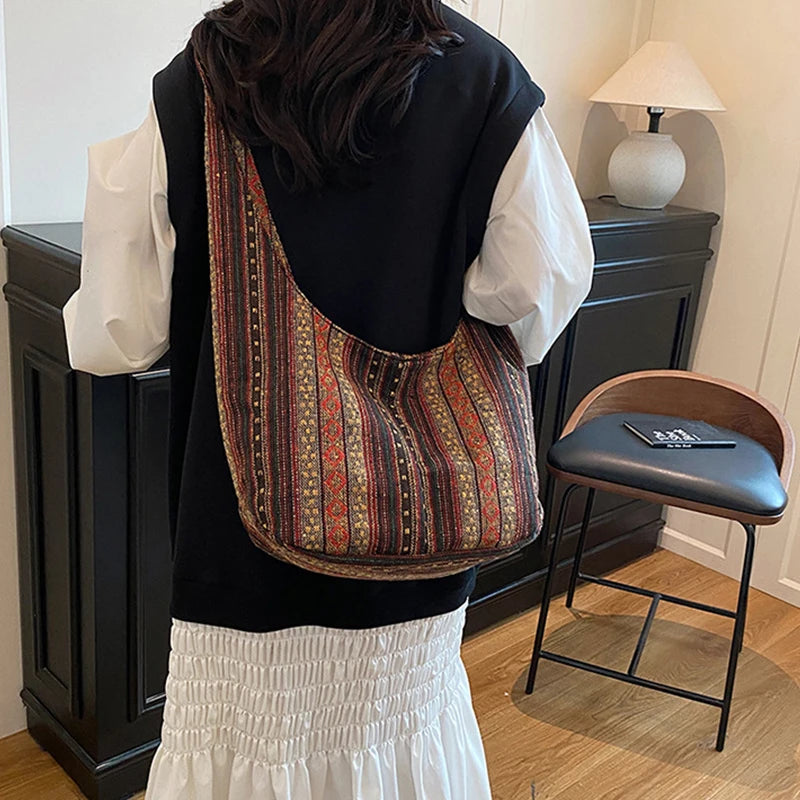 Women's Boho Chic Aztec Tote Bag