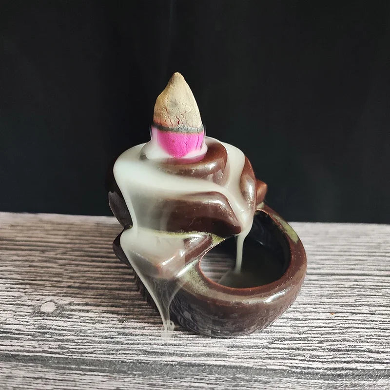 50pcs/bag Natural Waterfall Incense Cones Reflux Tower