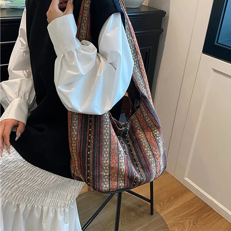 Women's Boho Chic Aztec Tote Bag