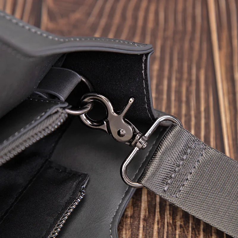 Vintage Leather Men's Tote Shoulder Bag