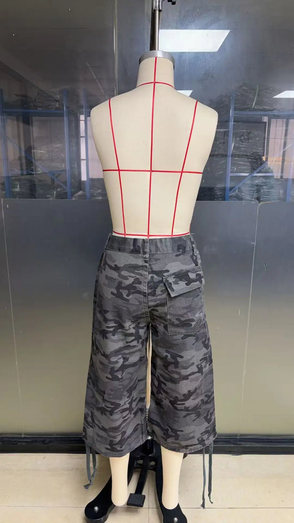 Women Calf Length Pant Jeans Wide Leg
