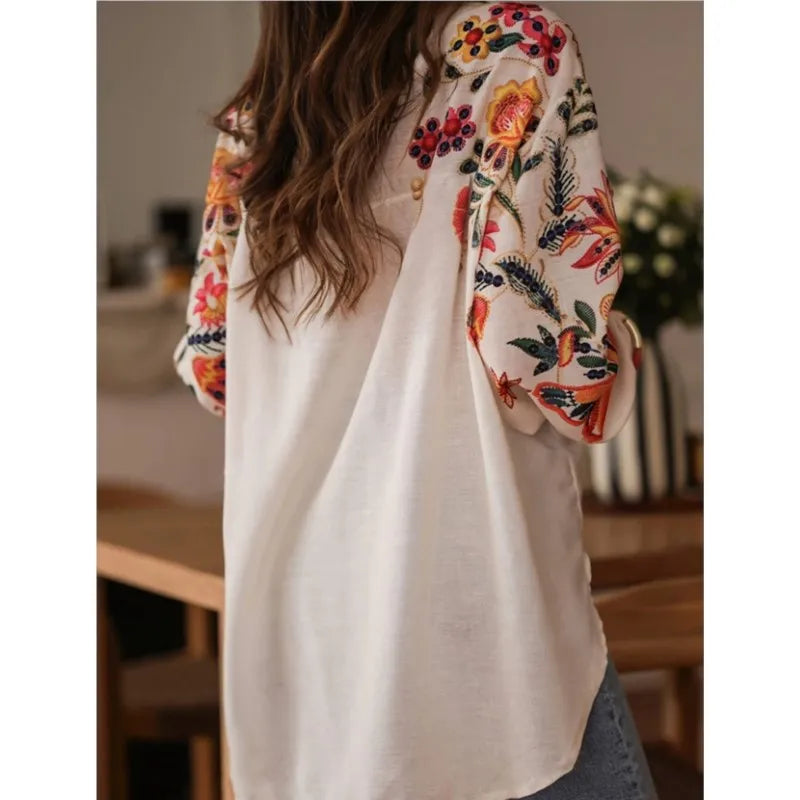 Women Casual Floral Printed Shirts