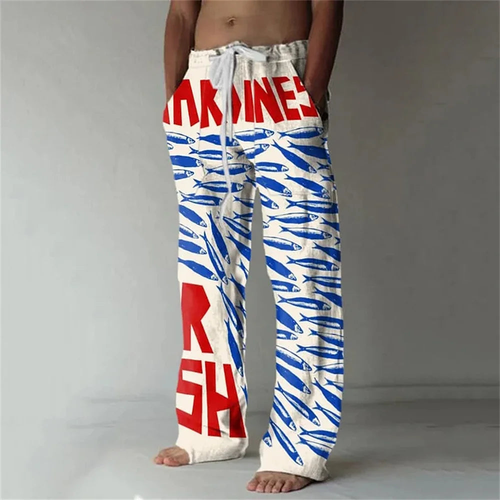 Wide New Killer Whale 3D Printed men's New Sweatpants