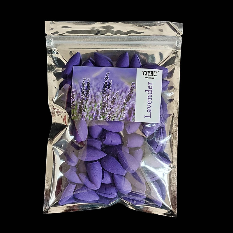 50pcs/bag Natural Waterfall Incense Cones Reflux Tower