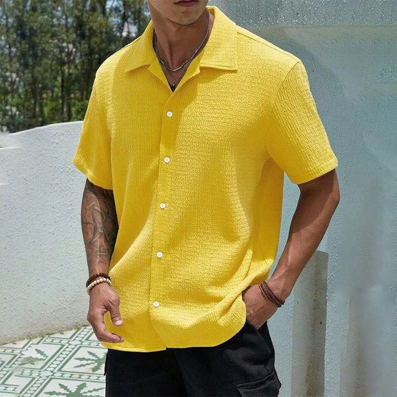 Men's Casual Shirt Short Sleeve