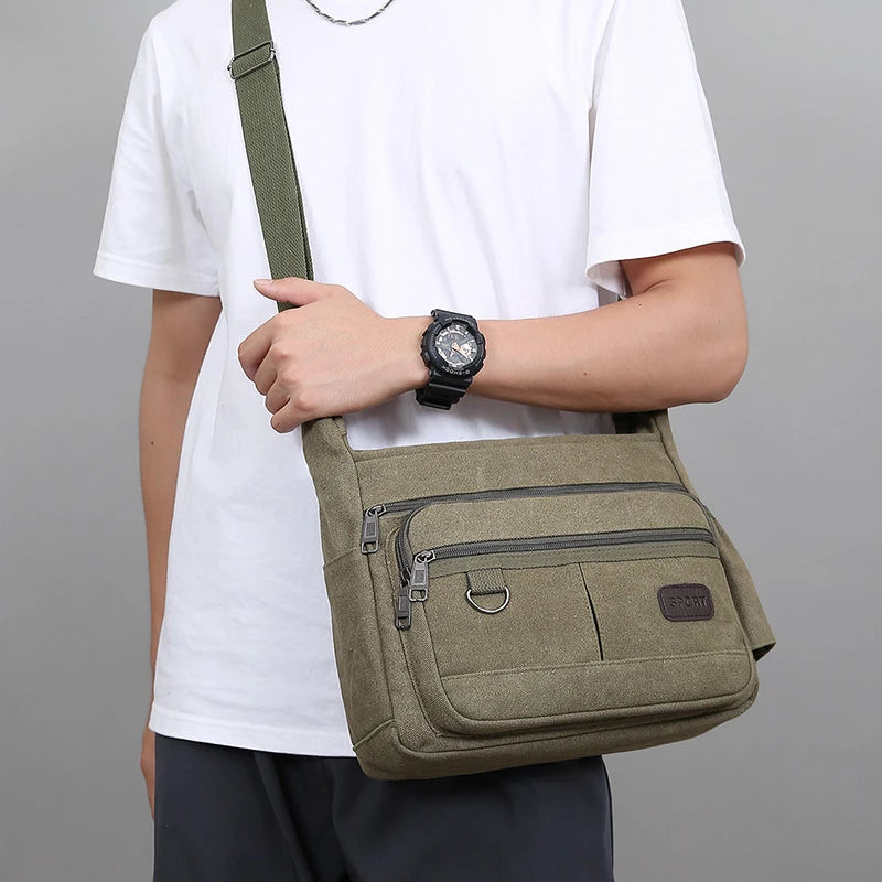 Men Canvas Shoulder Bags