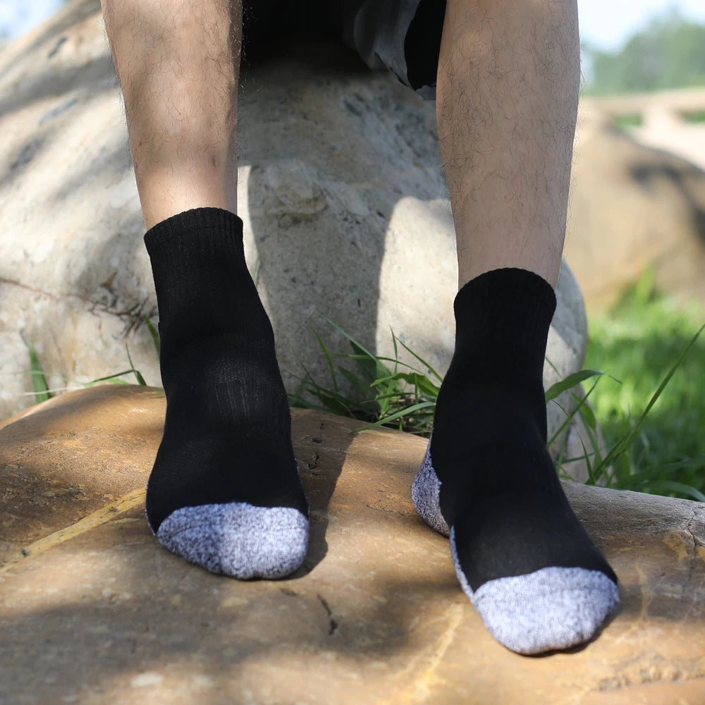 Men Socks Cotton Breathable Mid-calf Socks