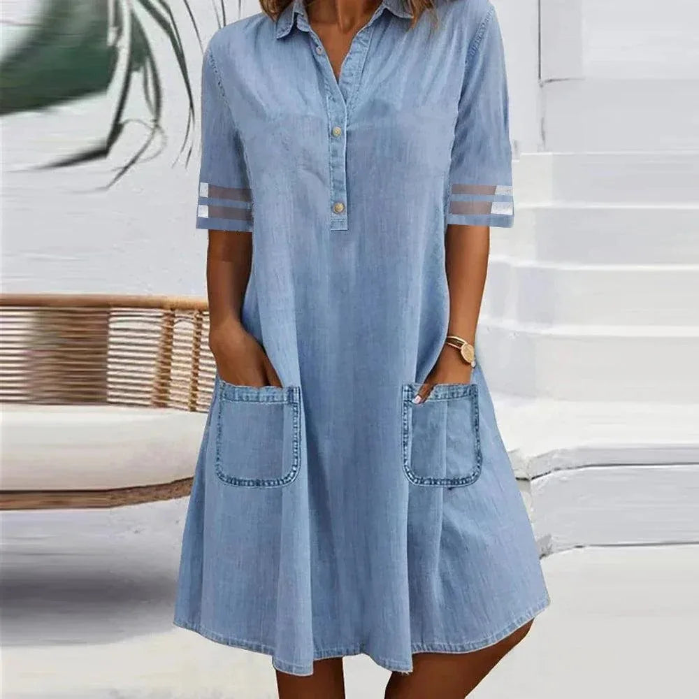 Summer Denim Blue Dress