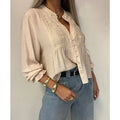 Women Boho Embroidered Blouse