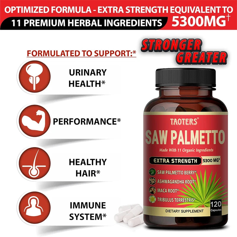Saw Palmetto Supplement 5300 Mg