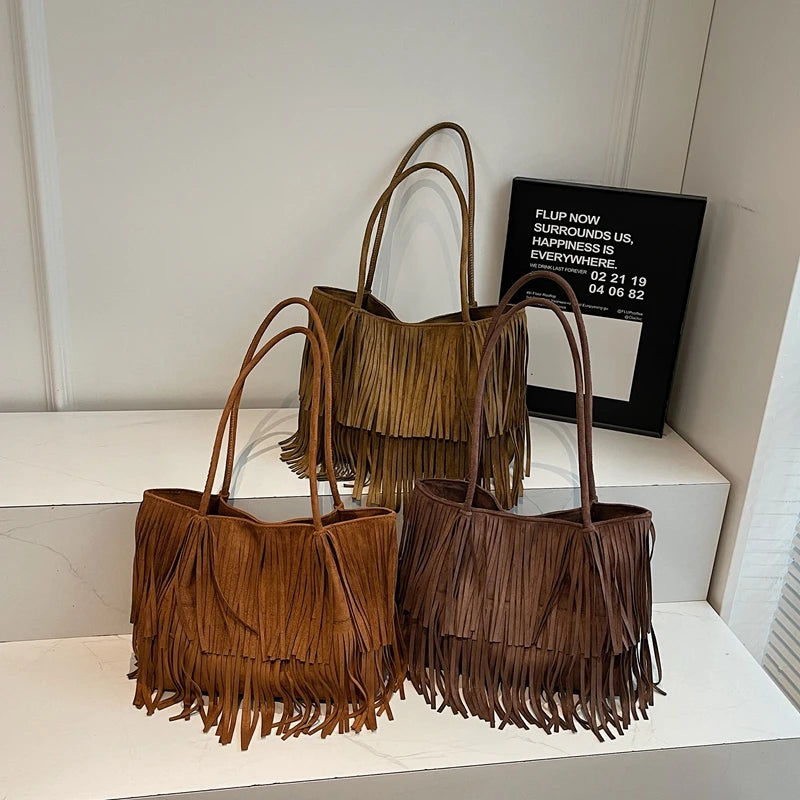 Boho Fringe Shoulder Bag