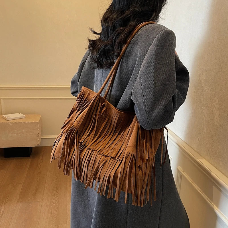 Boho Fringe Shoulder Bag