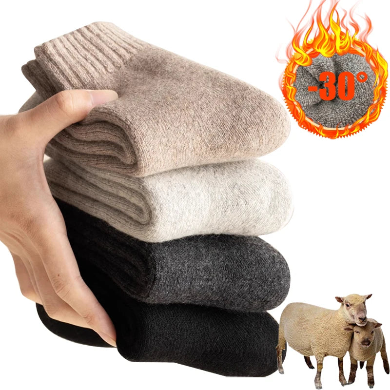 Warm Women Socks Wool Men Socks