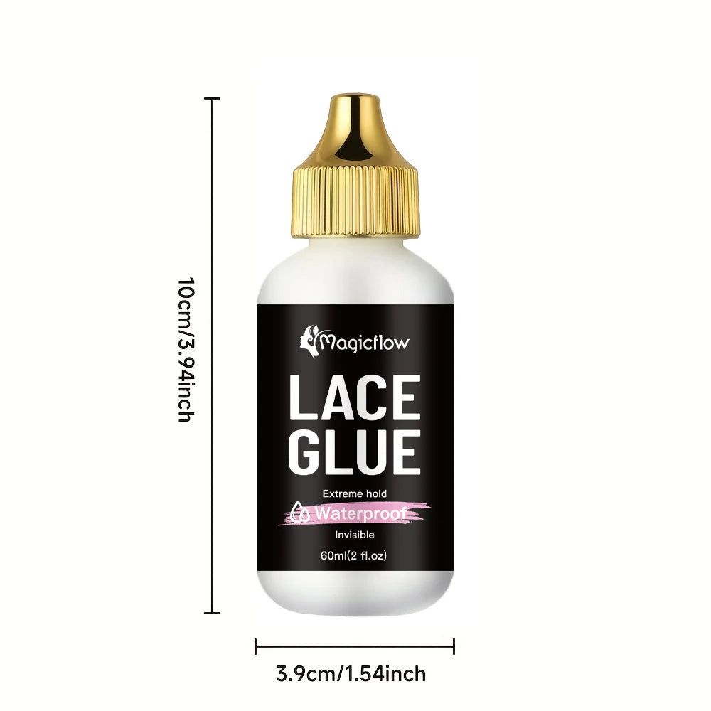 60ml/2 fl.oz Waterproof Wig Lace Glue - Strong Hold, Invisible, Quick Dry & Easy Removal