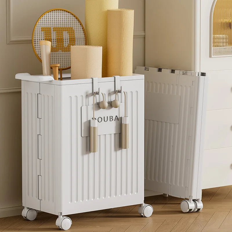 Yoga Mat Folding Storage With Wheels