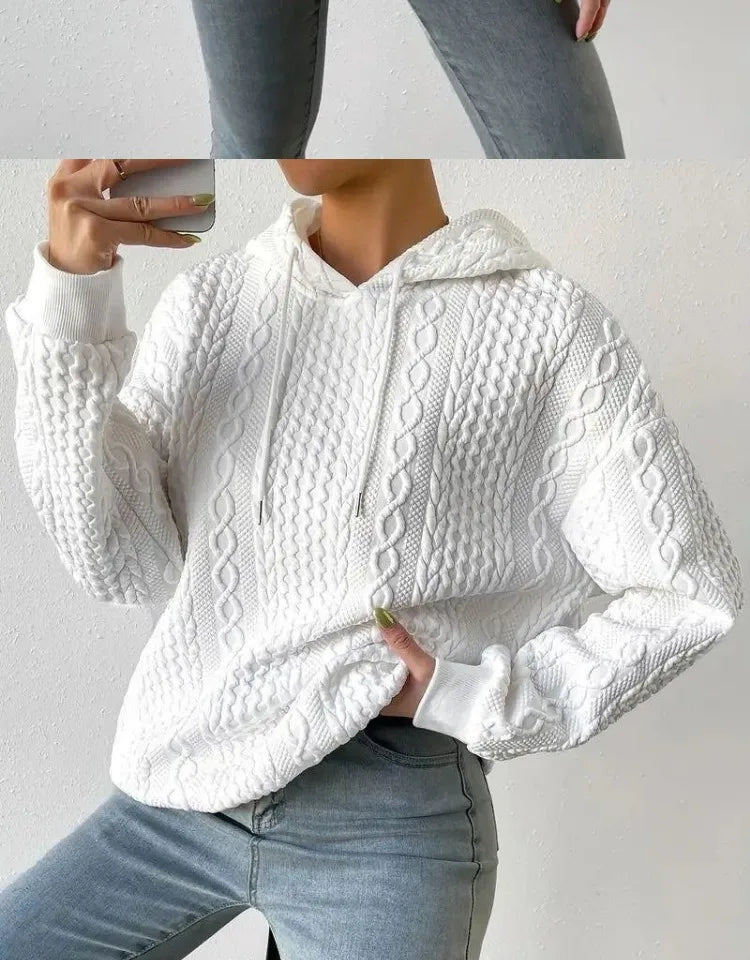 Fashionable Student Hoodie Long Sleeve Casual Sweatshirt Regular Fit Streetwear