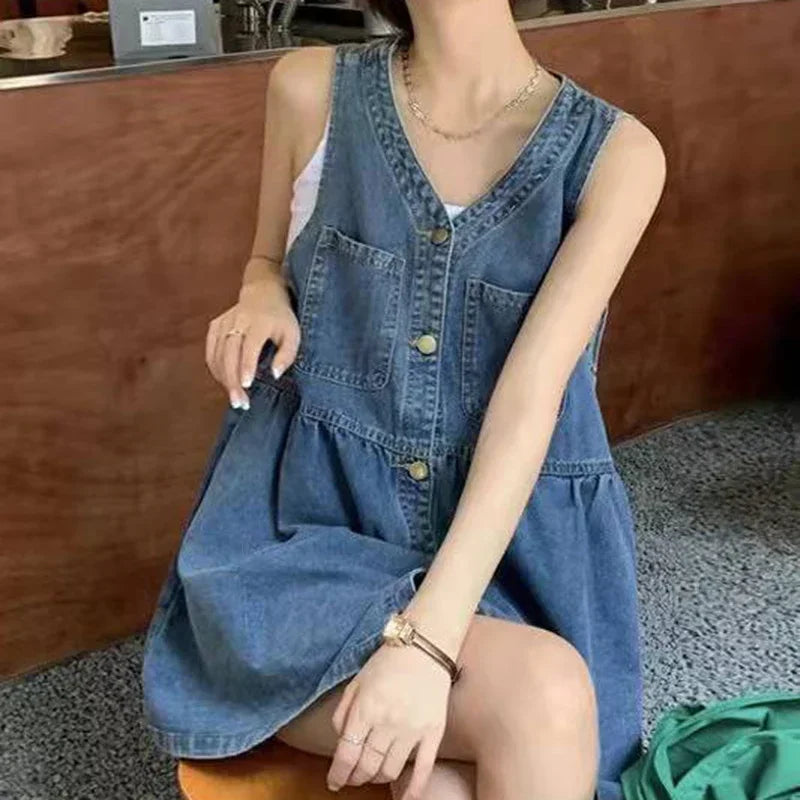 Sleeveless Strap Dress Women