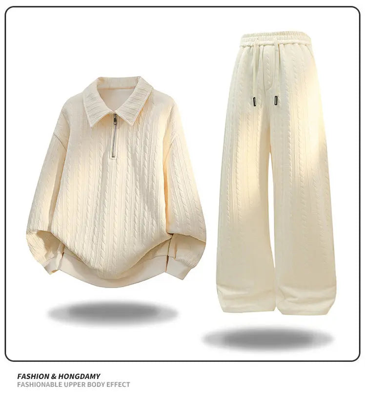 Casual Sportswear Set Two Piece Soft Comfort Fabric