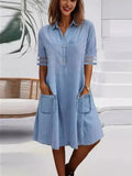 Summer Denim Blue Dress