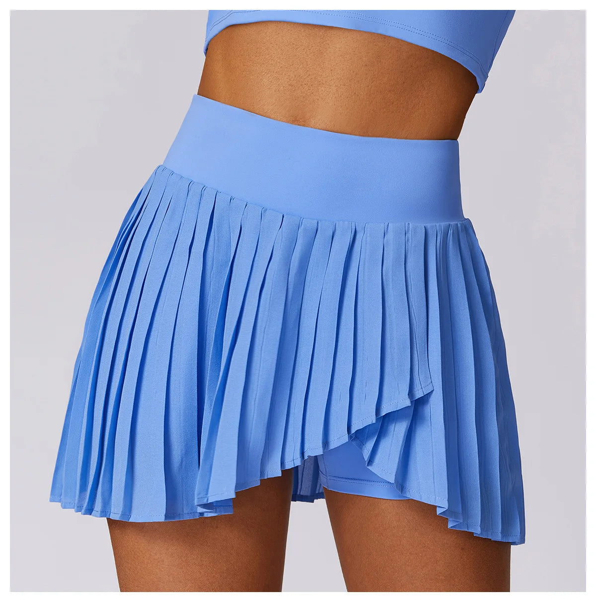 Women Dance Gym Workout Fitness Solid Sports Skirts
