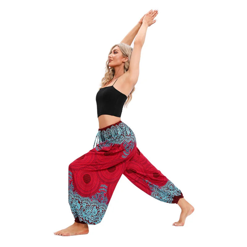 Boho Yoga Pants Women Hippie Harem