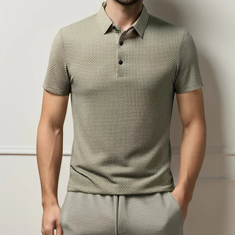 Men's Business Polos Casual Short Sleeve