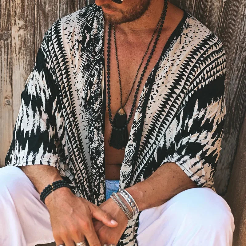 Bohemian Travel Casual Men's Cardigan