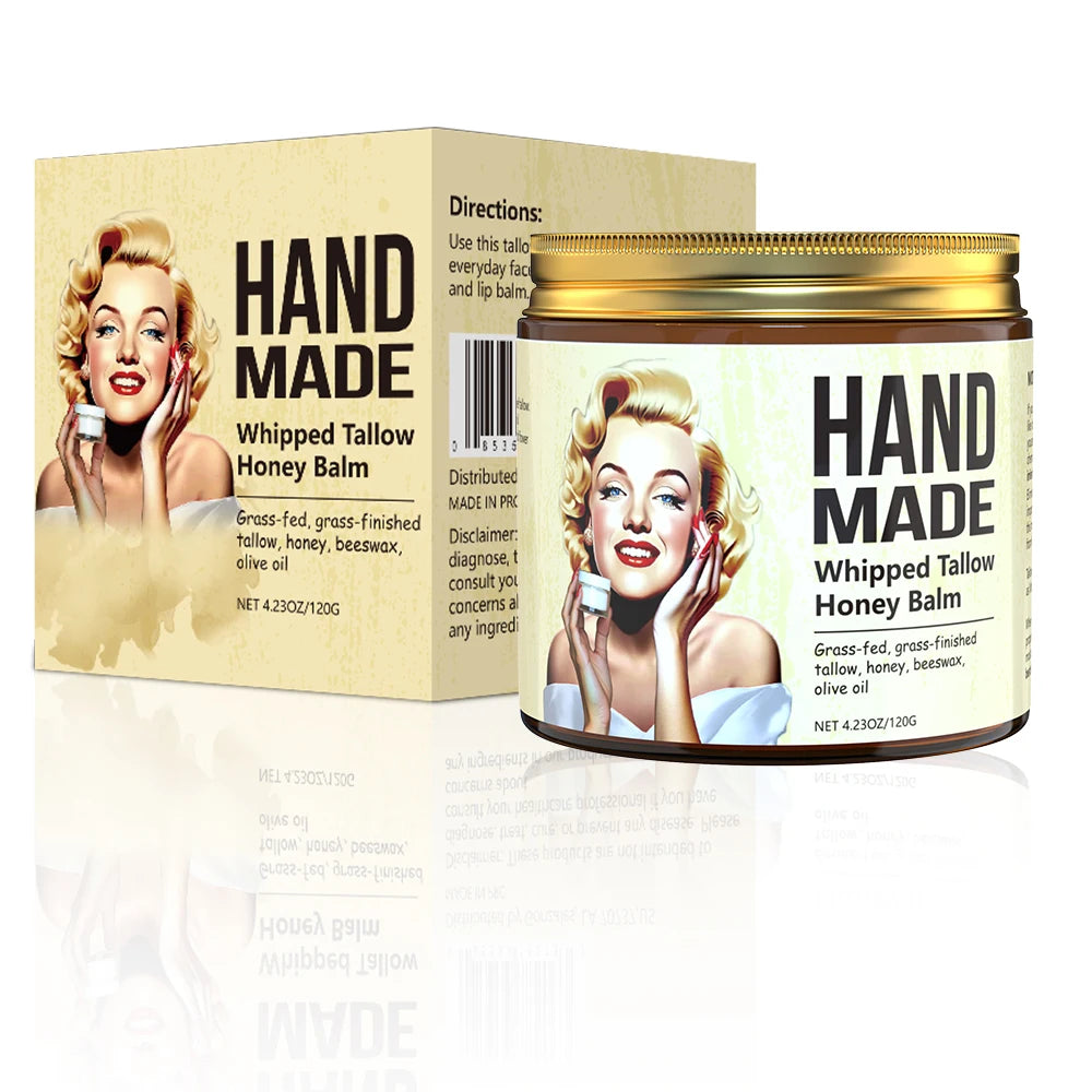 ENVISHA Handmade Skin Care Honey Whipped Tallow Face Cream
