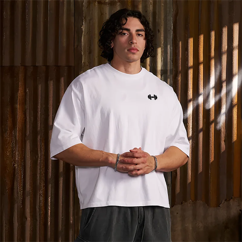 Oversized Boxy Fit Dropped Shoulders Running T-shirts