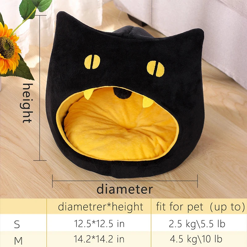Cats Bed Halloween scarry cat