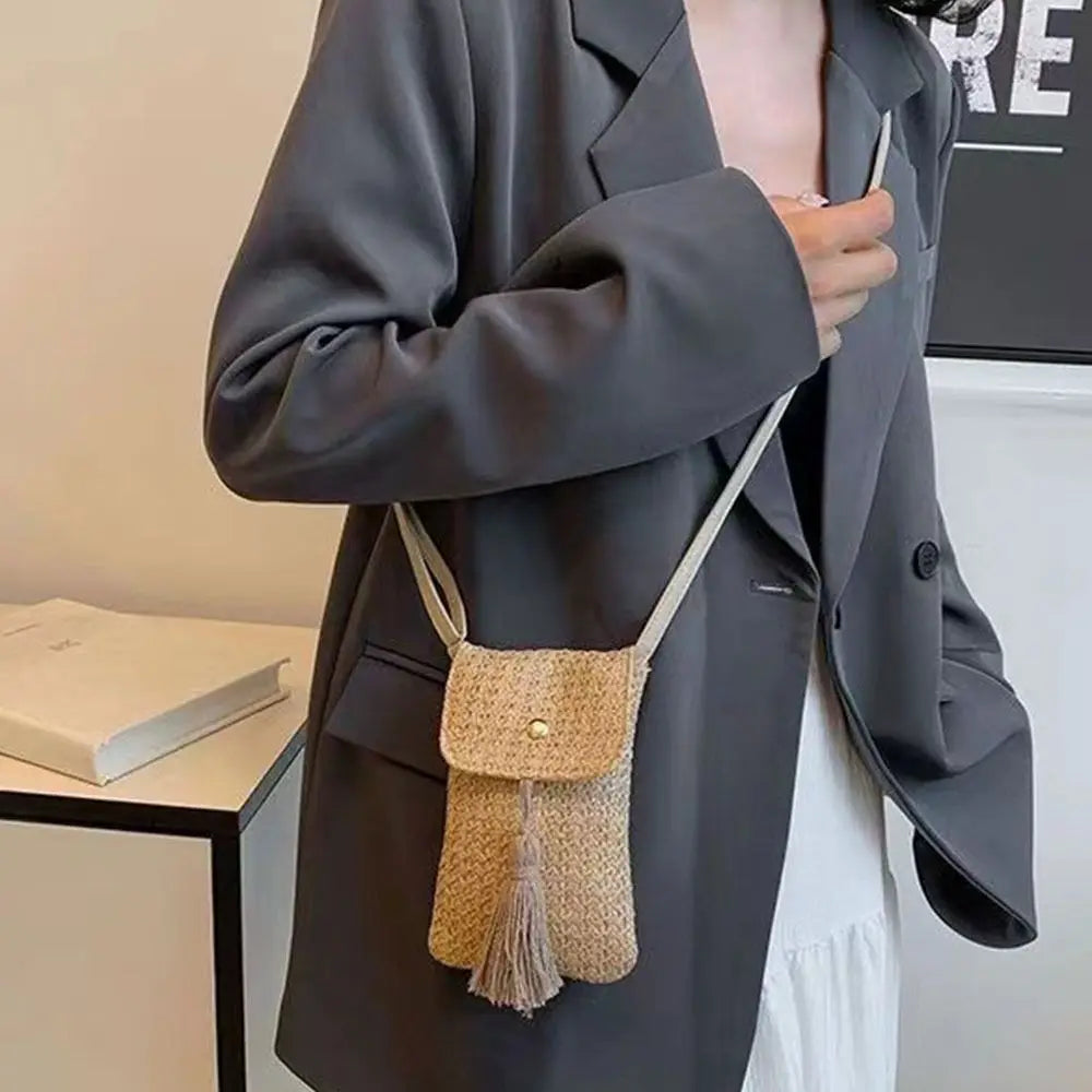 Fashionable Braided Women Straw Beach Bag