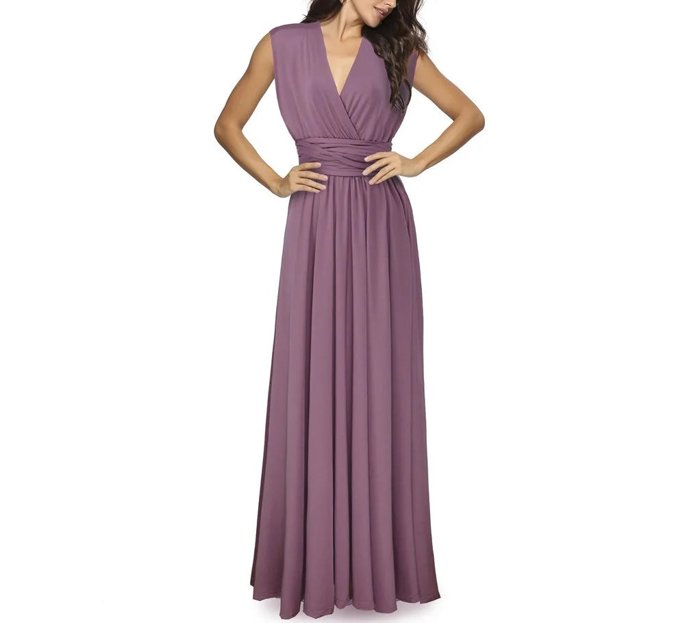 Women Dresses Multiway Wrap Convertible Boho Maxi Dress