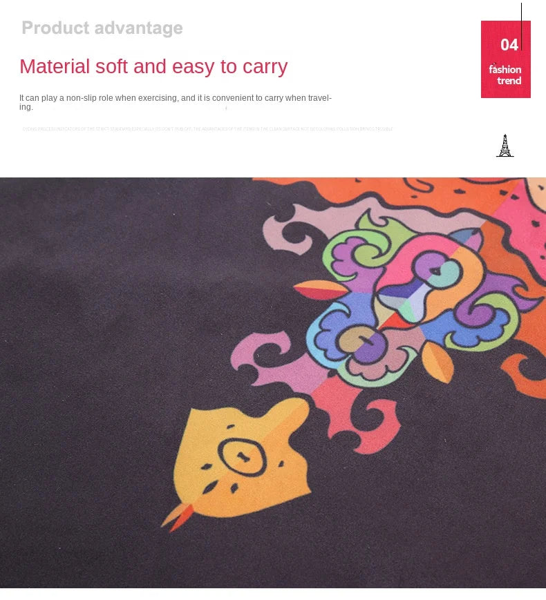 Anti-slip double-sided Fleece Yoga mat